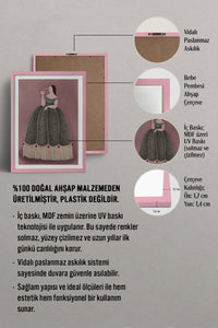 HOMEPACK Ahşap Çerçeveli Tablo Çerçeveli Poster Sanatsal Modern Duvar Dekoru BEK-8394