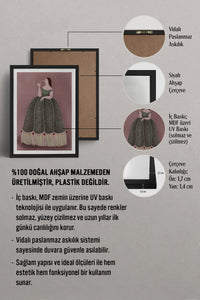 HOMEPACK Ahşap Çerçeveli Tablo Çerçeveli Poster Sanatsal Modern Duvar Dekoru BEK-8394