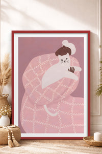 HOMEPACK Ahşap Çerçeveli Tablo Çerçeveli Poster Sanatsal Modern Duvar Dekoru BEK-8395