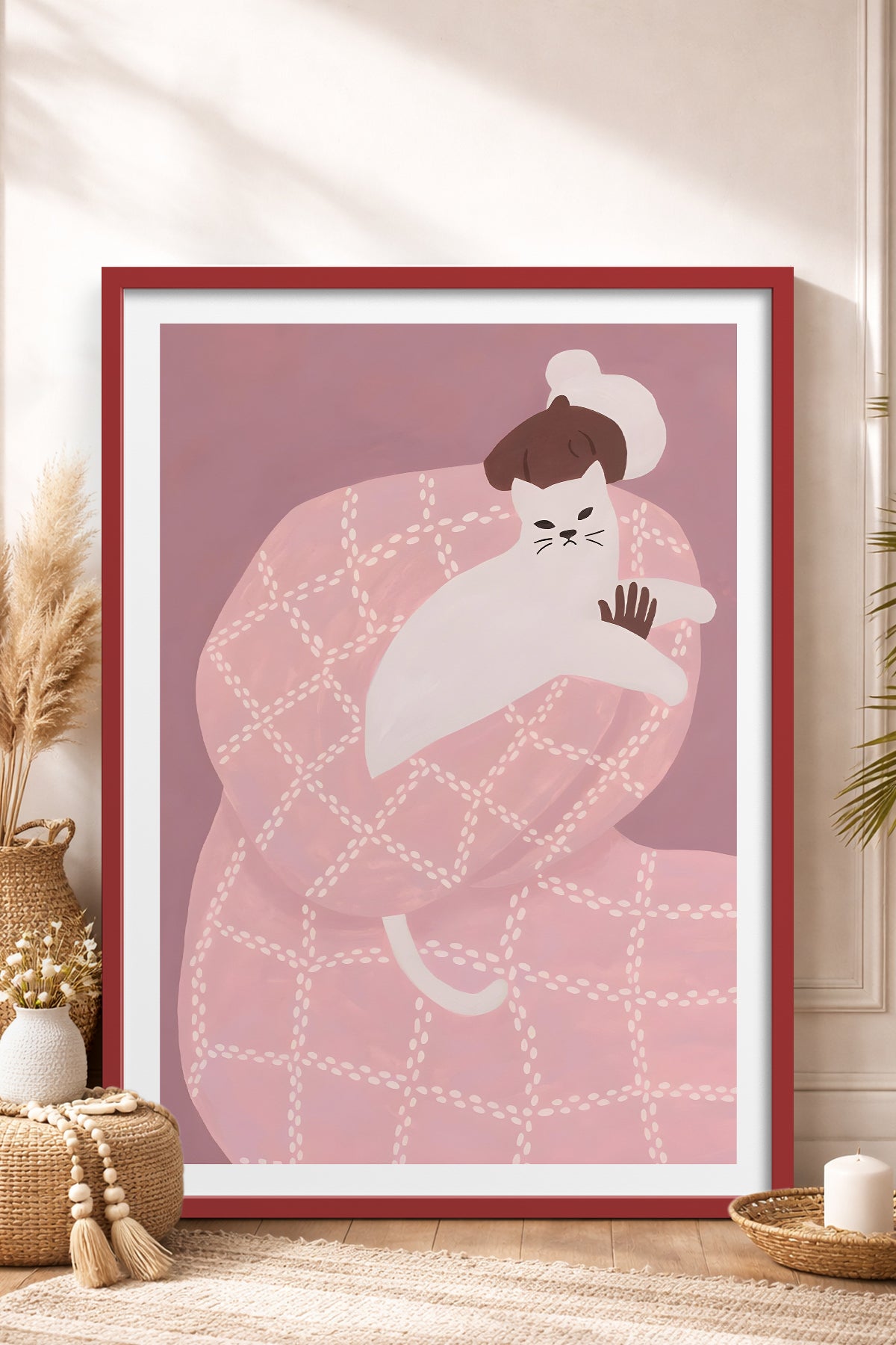 HOMEPACK Ahşap Çerçeveli Tablo Çerçeveli Poster Sanatsal Modern Duvar Dekoru BEK-8395