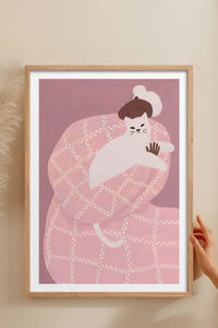 HOMEPACK Ahşap Çerçeveli Tablo Çerçeveli Poster Sanatsal Modern Duvar Dekoru BEK-8395