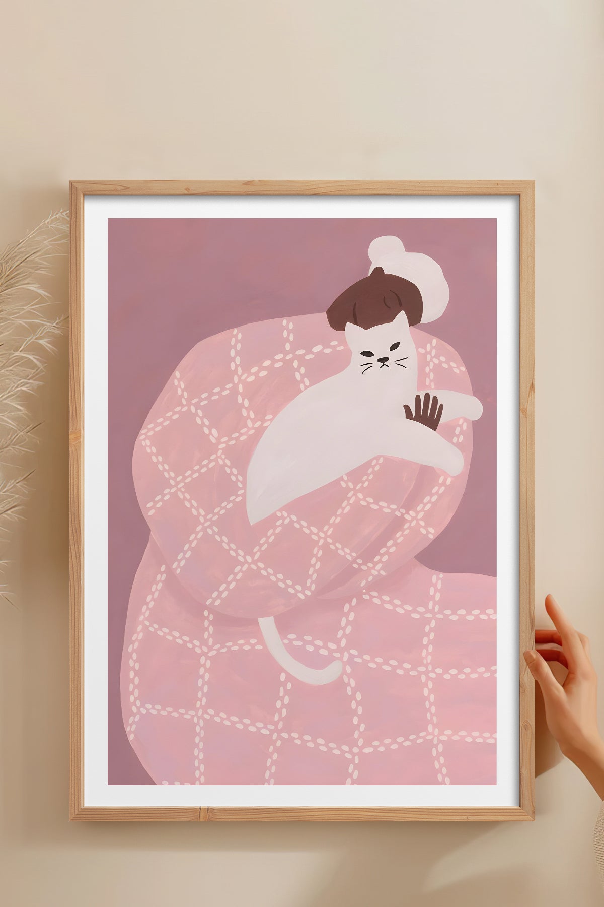 HOMEPACK Ahşap Çerçeveli Tablo Çerçeveli Poster Sanatsal Modern Duvar Dekoru BEK-8395
