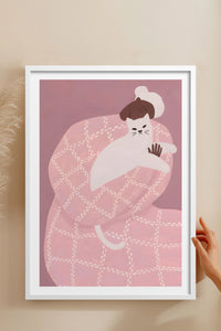 HOMEPACK Ahşap Çerçeveli Tablo Çerçeveli Poster Sanatsal Modern Duvar Dekoru BEK-8395