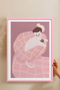 HOMEPACK Ahşap Çerçeveli Tablo Çerçeveli Poster Sanatsal Modern Duvar Dekoru BEK-8395