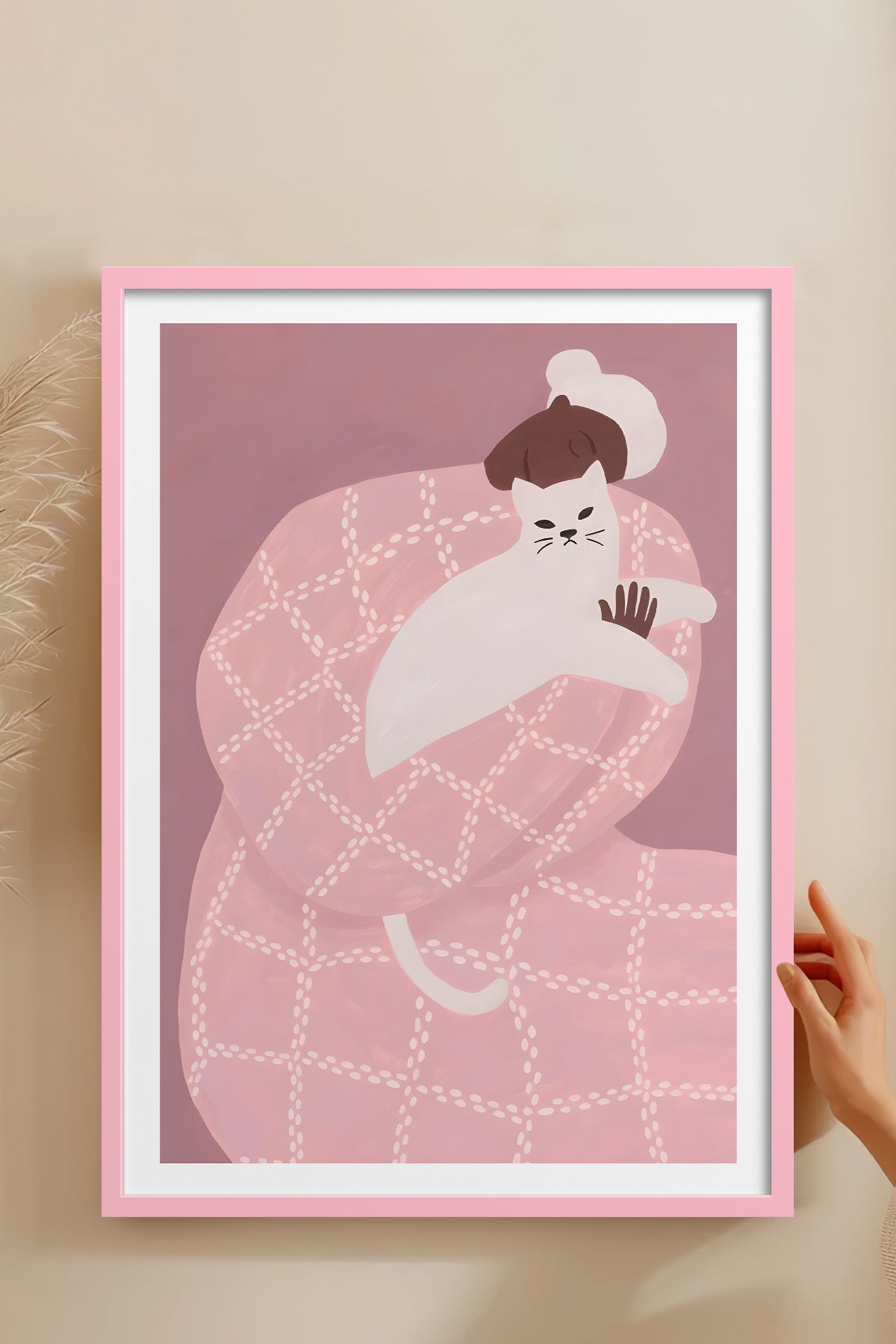 HOMEPACK Ahşap Çerçeveli Tablo Çerçeveli Poster Sanatsal Modern Duvar Dekoru BEK-8395