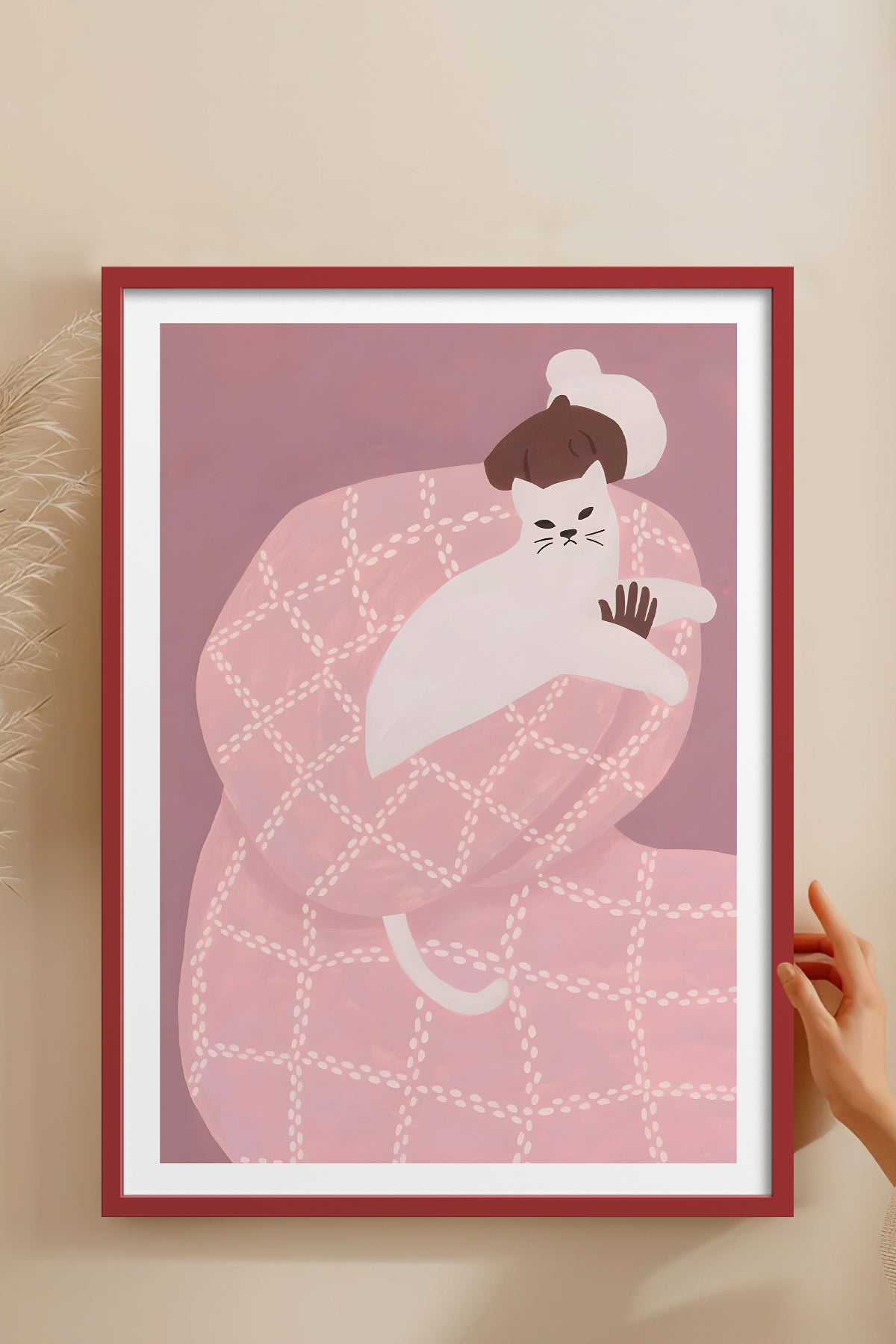 HOMEPACK Ahşap Çerçeveli Tablo Çerçeveli Poster Sanatsal Modern Duvar Dekoru BEK-8395