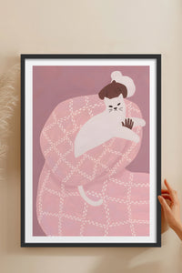 HOMEPACK Ahşap Çerçeveli Tablo Çerçeveli Poster Sanatsal Modern Duvar Dekoru BEK-8395