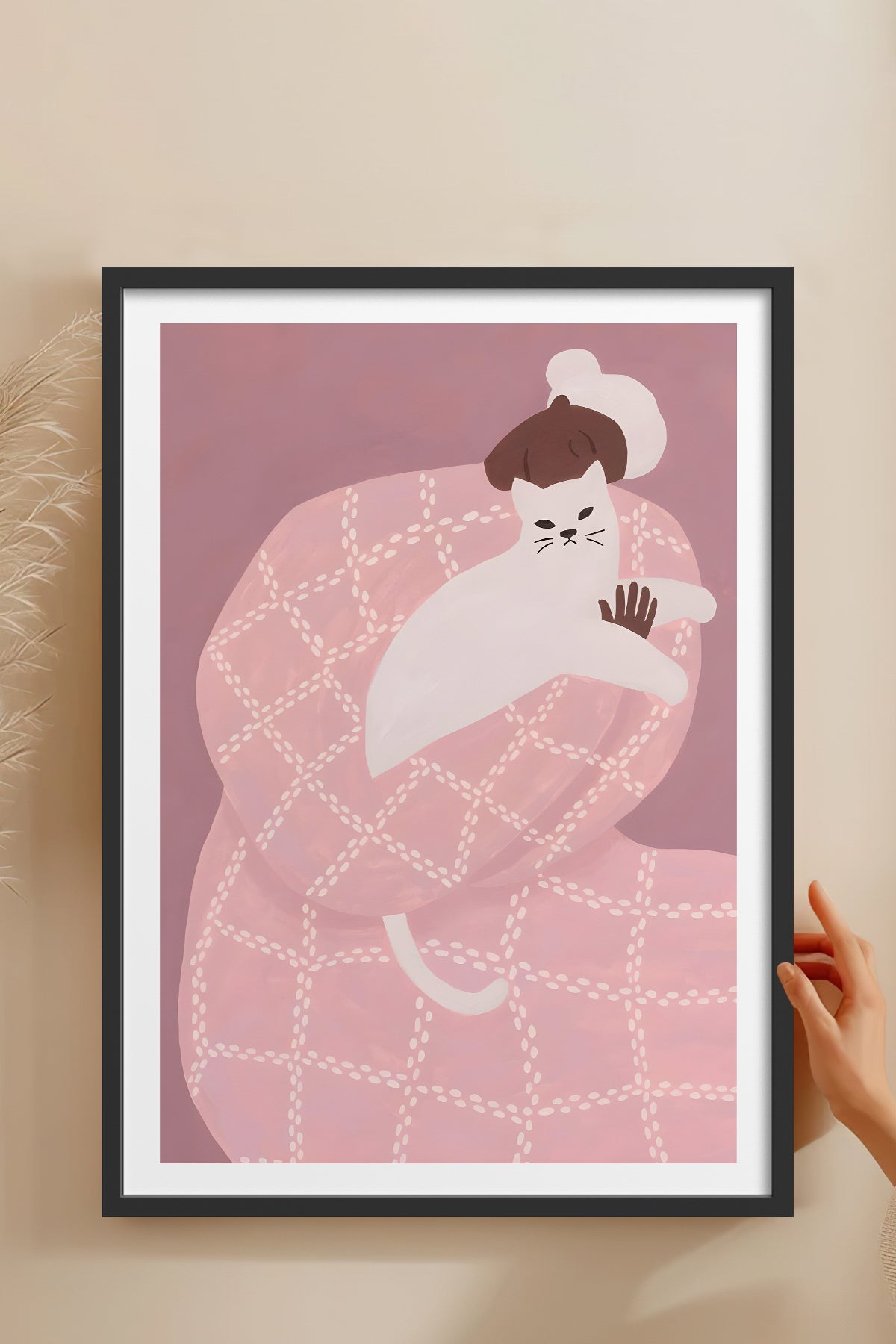 HOMEPACK Ahşap Çerçeveli Tablo Çerçeveli Poster Sanatsal Modern Duvar Dekoru BEK-8395