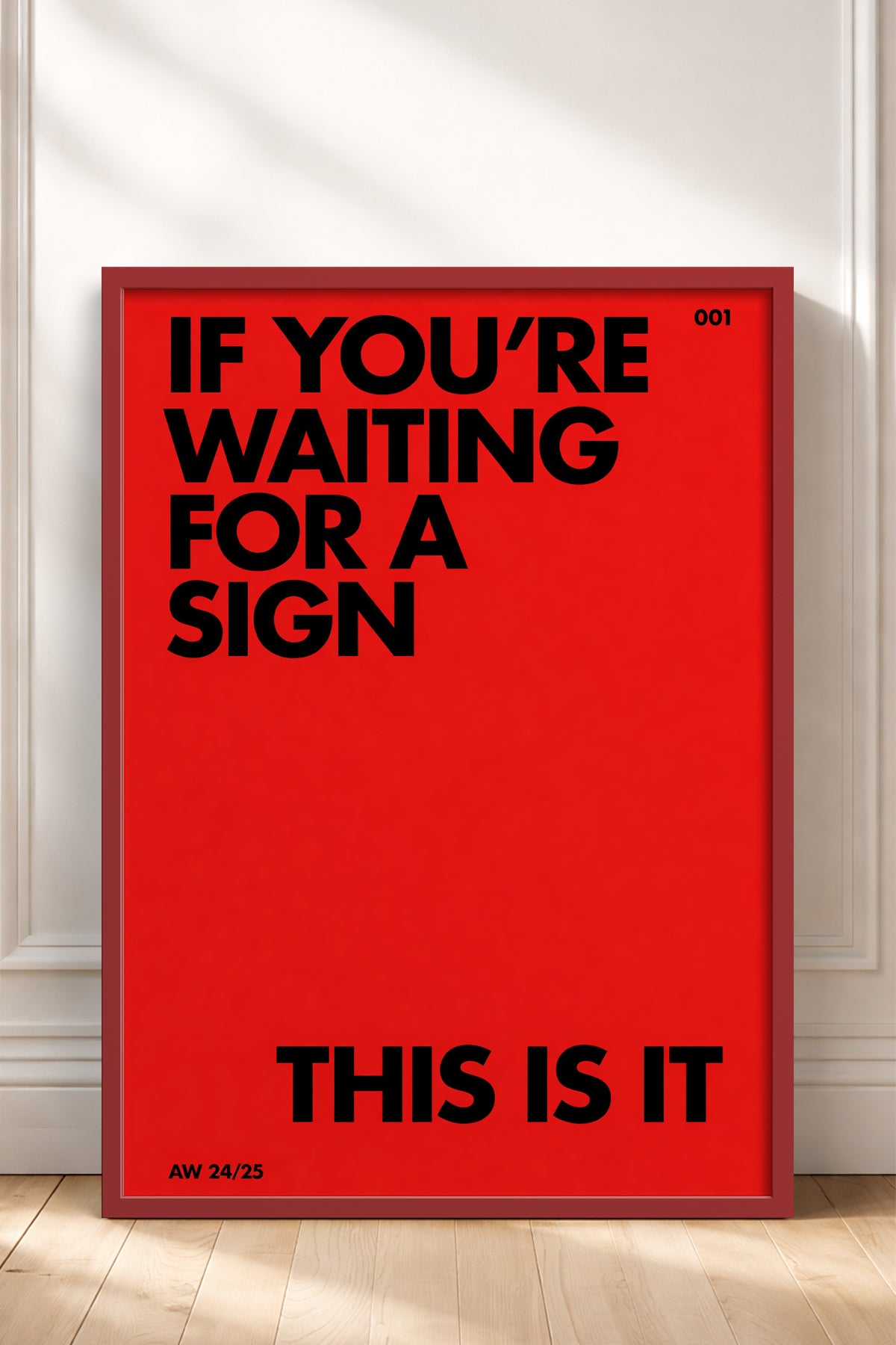 HOMEPACK Ahşap Çerçeveli Tablo Çerçeveli Poster Sanatsal Modern Duvar Dekoru BEK-8396