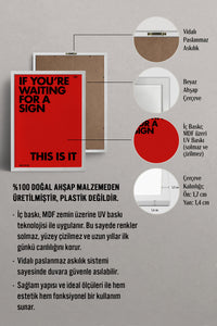 HOMEPACK Ahşap Çerçeveli Tablo Çerçeveli Poster Sanatsal Modern Duvar Dekoru BEK-8396