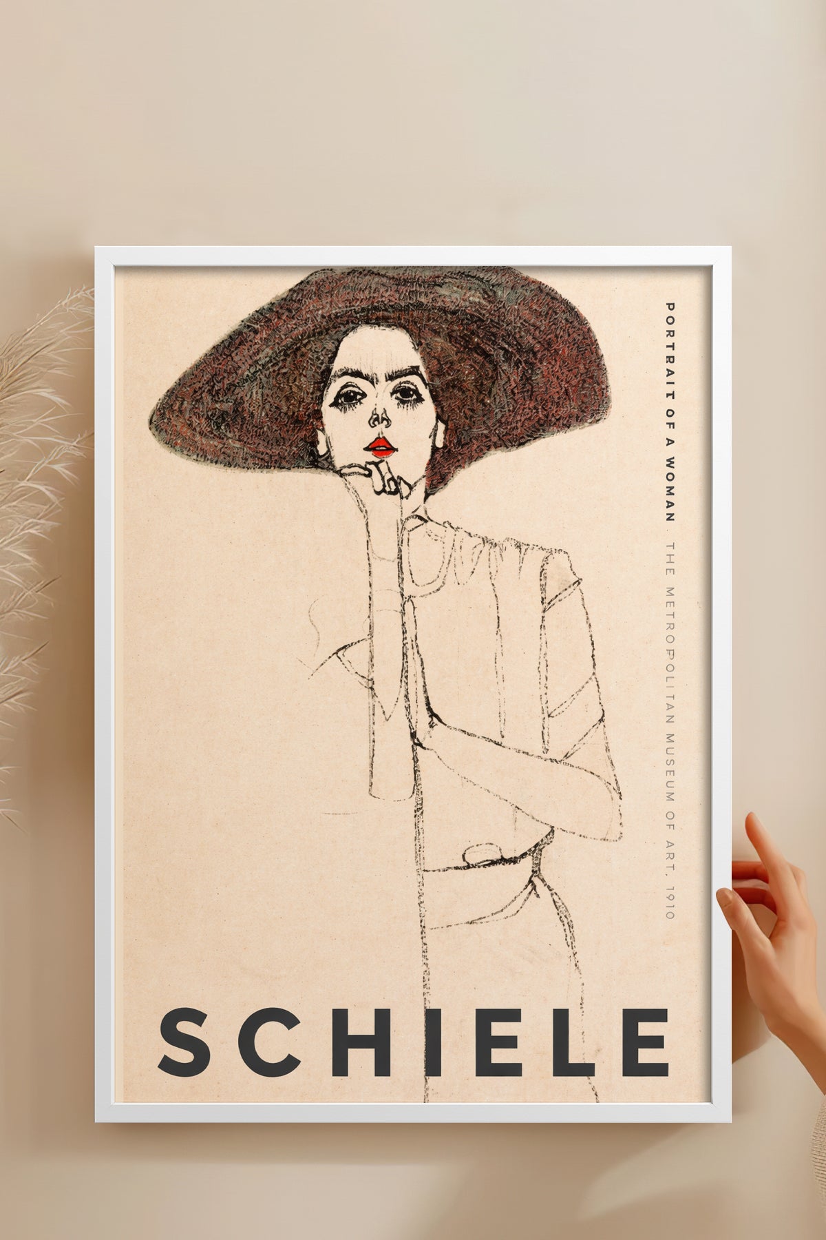 HOMEPACK Ahşap Çerçeveli Tablo Çerçeveli Poster Sanatsal Modern Duvar Dekoru BEK-8397