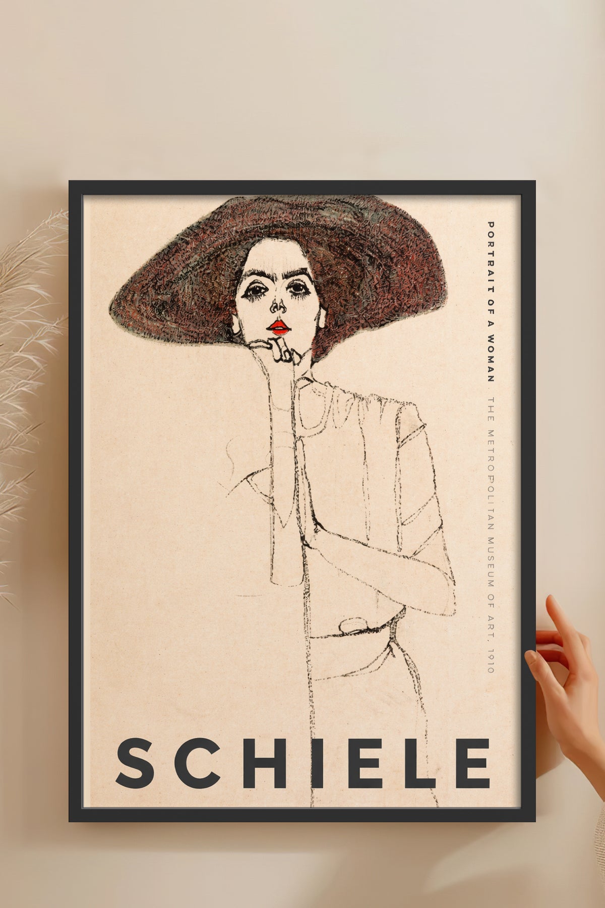 HOMEPACK Ahşap Çerçeveli Tablo Çerçeveli Poster Sanatsal Modern Duvar Dekoru BEK-8397