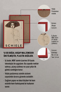 HOMEPACK Ahşap Çerçeveli Tablo Çerçeveli Poster Sanatsal Modern Duvar Dekoru BEK-8397