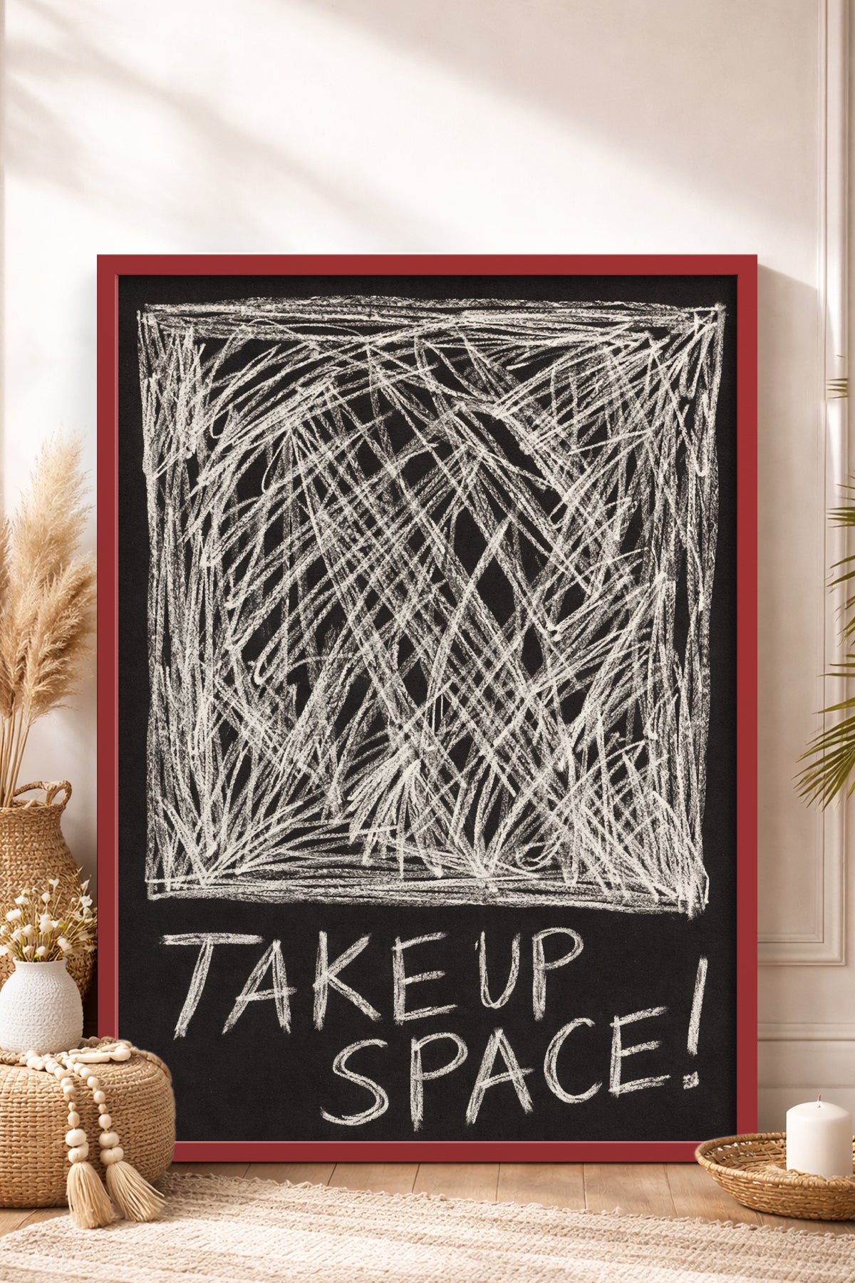 HOMEPACK Ahşap Çerçeveli Tablo Çerçeveli Poster Sanatsal Modern Duvar Dekoru BEK-8398