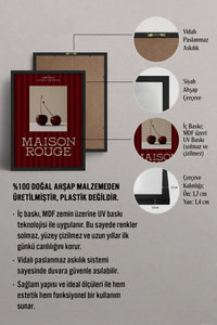 HOMEPACK Ahşap Çerçeveli Tablo Çerçeveli Poster Sanatsal Modern Duvar Dekoru BEK-8399