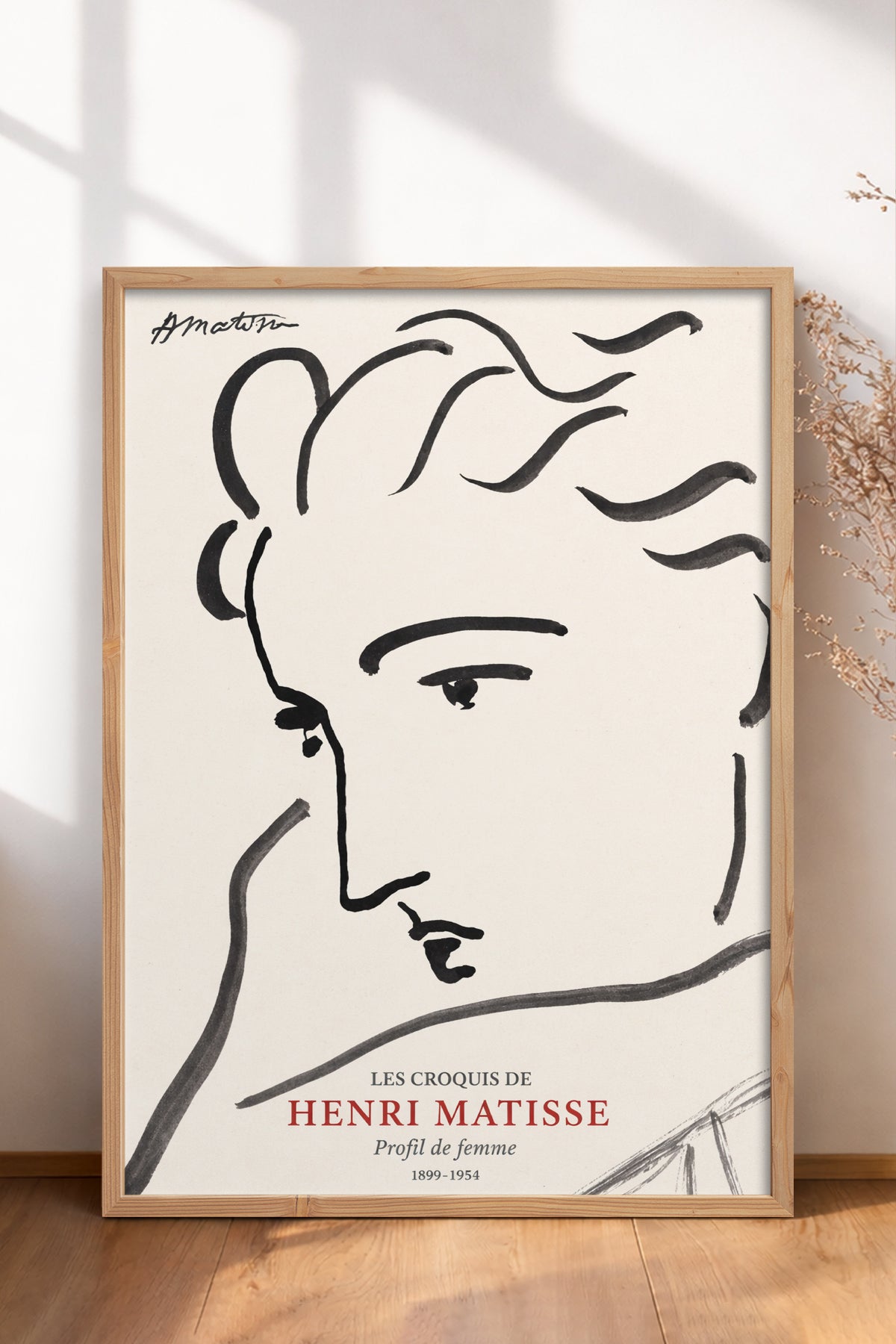 HOMEPACK Ahşap Çerçeveli Tablo Çerçeveli Poster Sanatsal Modern Duvar Dekoru BEK-8400