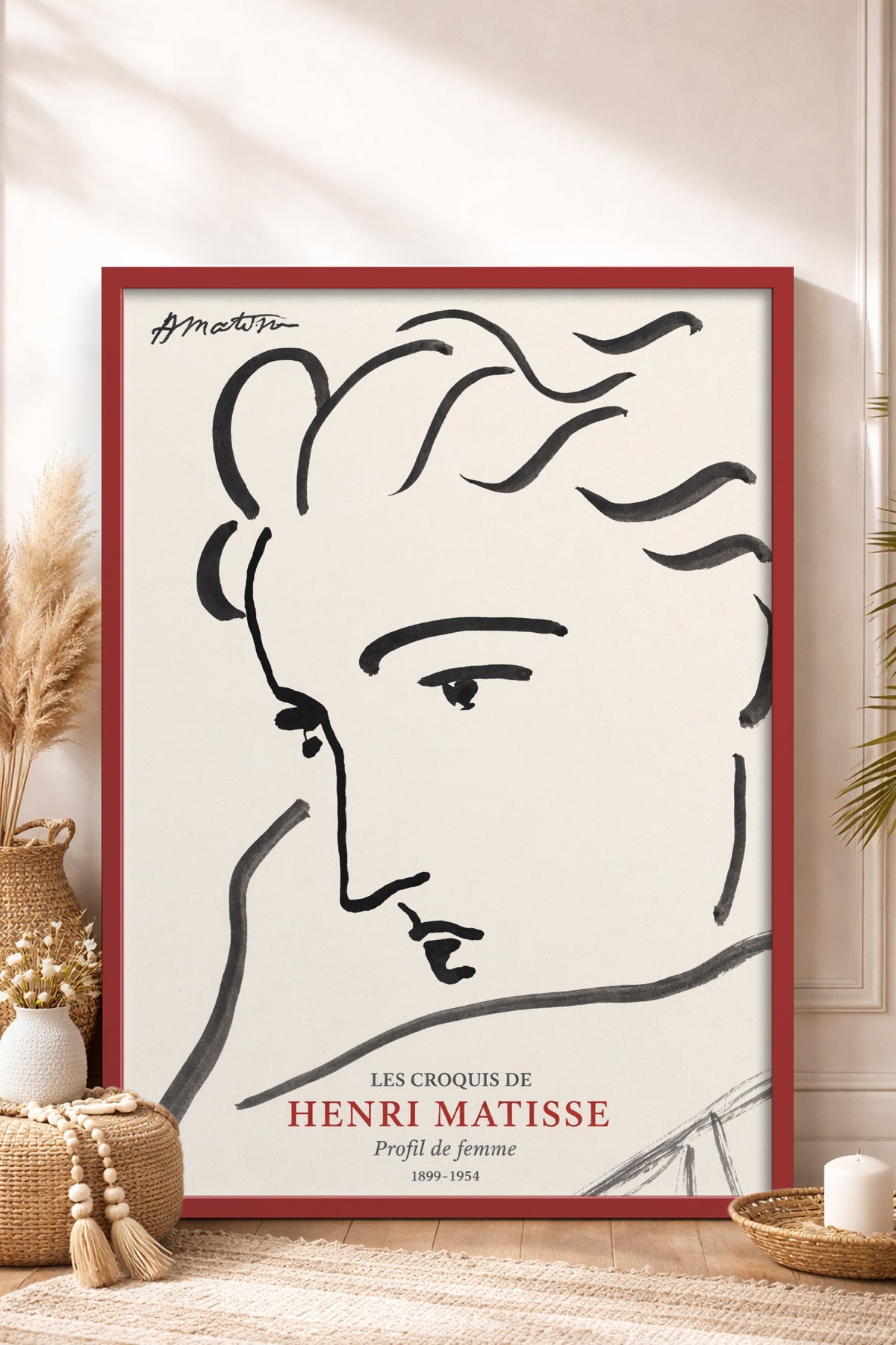 HOMEPACK Ahşap Çerçeveli Tablo Çerçeveli Poster Sanatsal Modern Duvar Dekoru BEK-8400