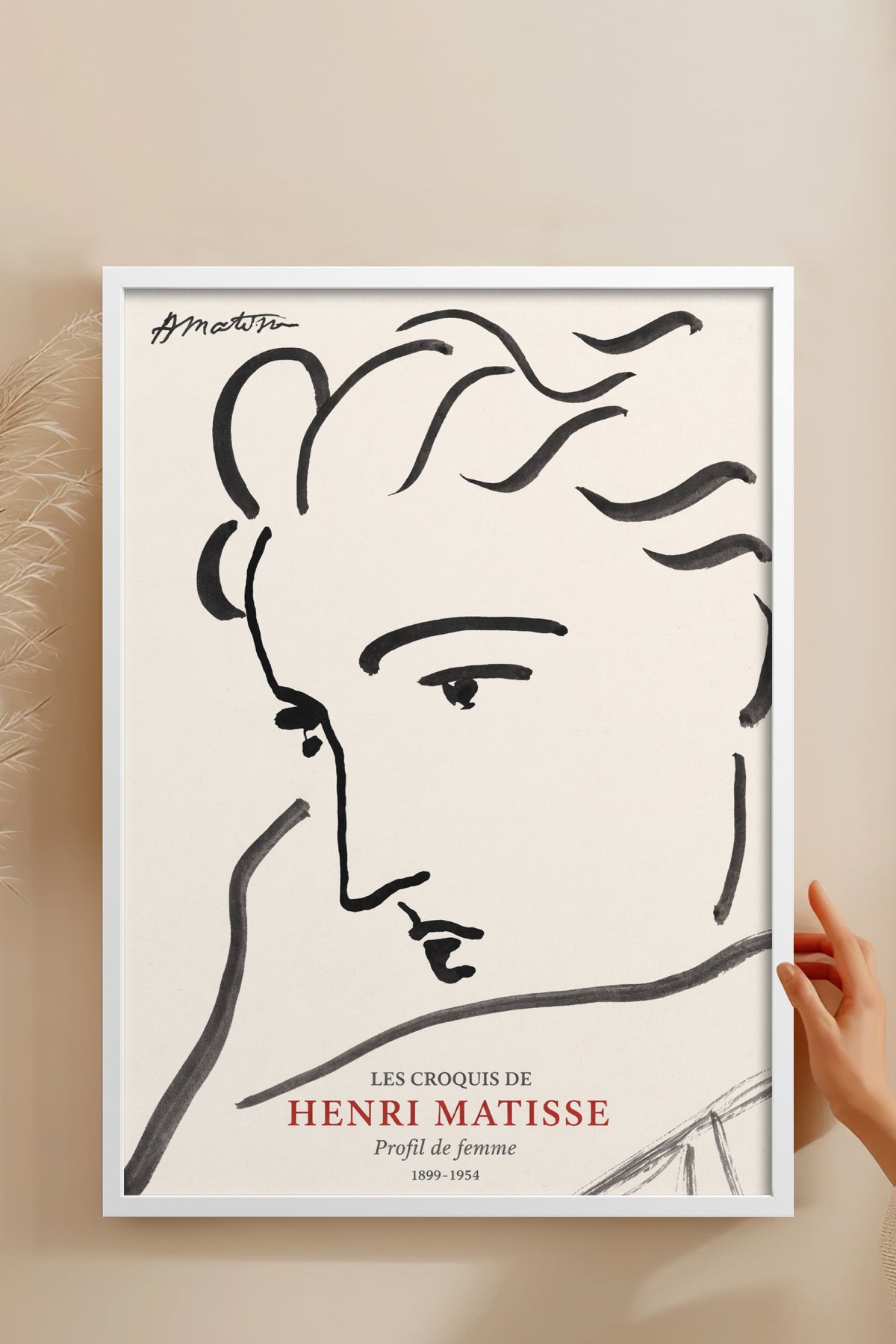 HOMEPACK Ahşap Çerçeveli Tablo Çerçeveli Poster Sanatsal Modern Duvar Dekoru BEK-8400
