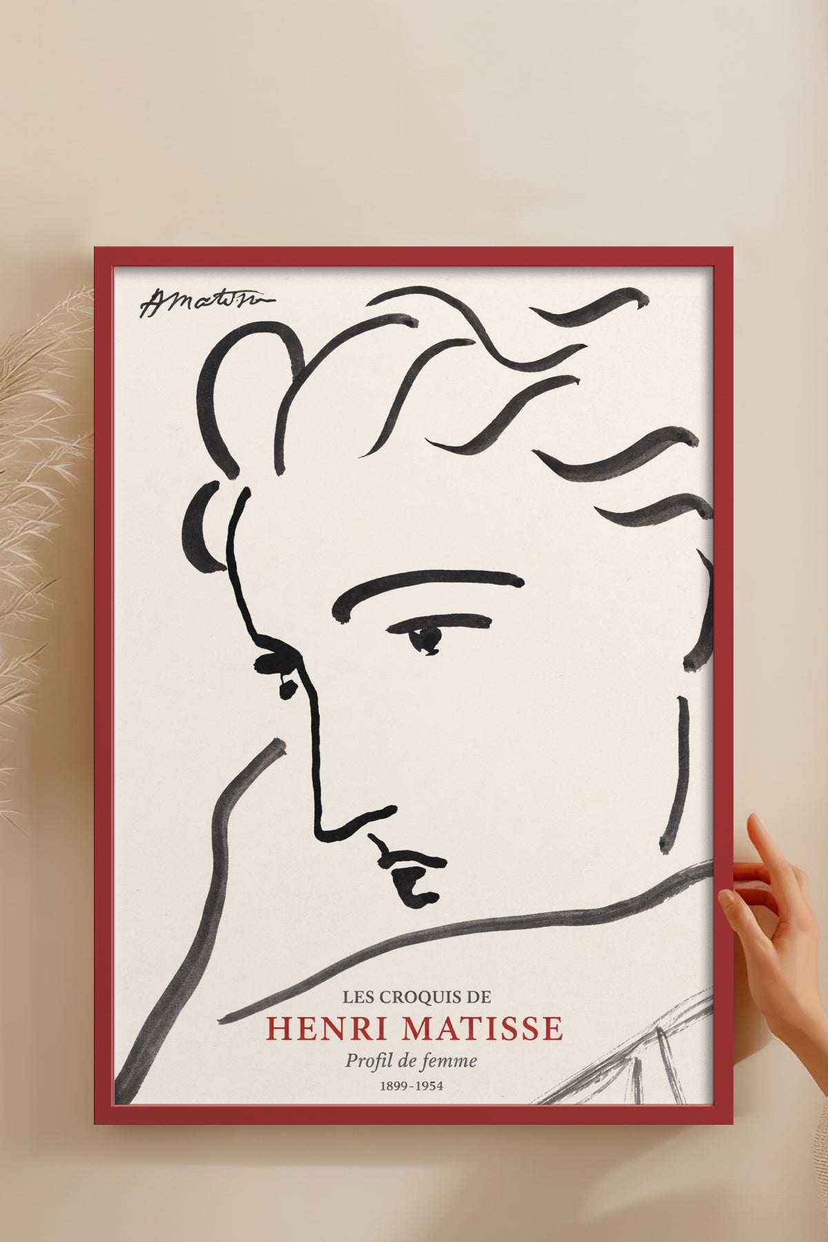 HOMEPACK Ahşap Çerçeveli Tablo Çerçeveli Poster Sanatsal Modern Duvar Dekoru BEK-8400