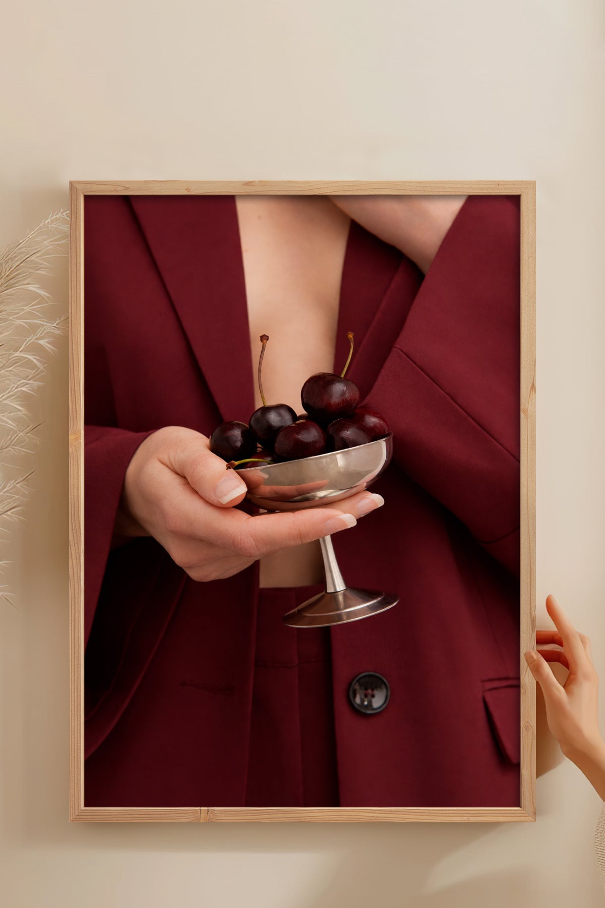 HOMEPACK Ahşap Çerçeveli Tablo Çerçeveli Poster Sanatsal Modern Duvar Dekoru BEK-8401