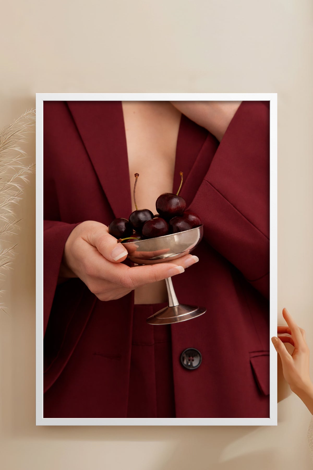 HOMEPACK Ahşap Çerçeveli Tablo Çerçeveli Poster Sanatsal Modern Duvar Dekoru BEK-8401