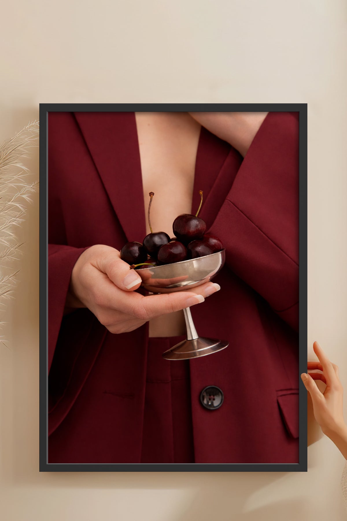 HOMEPACK Ahşap Çerçeveli Tablo Çerçeveli Poster Sanatsal Modern Duvar Dekoru BEK-8401