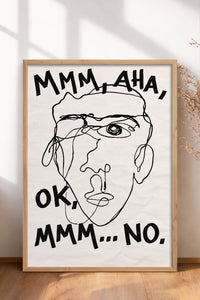 HOMEPACK Ahşap Çerçeveli Tablo Çerçeveli Poster Sanatsal Modern Duvar Dekoru BEK-8402