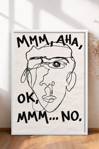 HOMEPACK Ahşap Çerçeveli Tablo Çerçeveli Poster Sanatsal Modern Duvar Dekoru BEK-8402