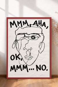 HOMEPACK Ahşap Çerçeveli Tablo Çerçeveli Poster Sanatsal Modern Duvar Dekoru BEK-8402