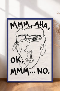HOMEPACK Ahşap Çerçeveli Tablo Çerçeveli Poster Sanatsal Modern Duvar Dekoru BEK-8402