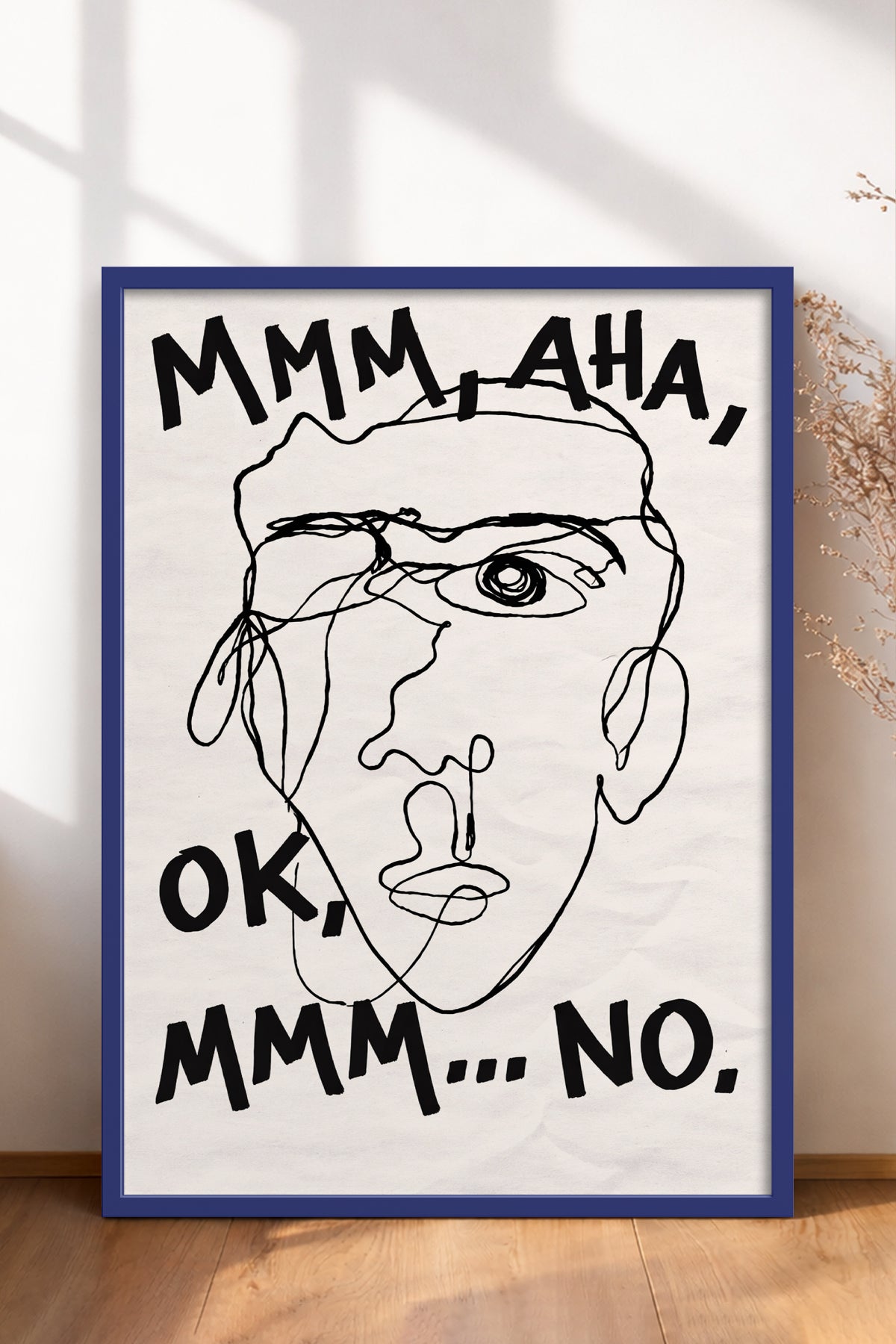 HOMEPACK Ahşap Çerçeveli Tablo Çerçeveli Poster Sanatsal Modern Duvar Dekoru BEK-8402