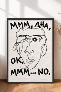 HOMEPACK Ahşap Çerçeveli Tablo Çerçeveli Poster Sanatsal Modern Duvar Dekoru BEK-8402