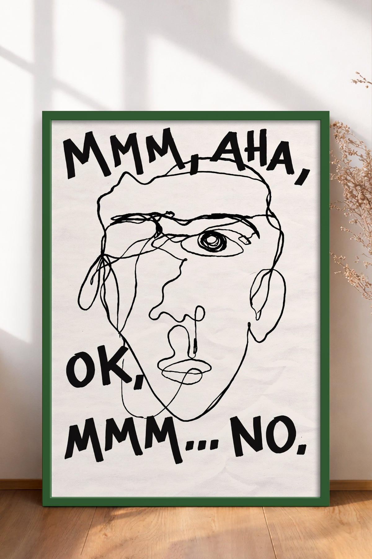 HOMEPACK Ahşap Çerçeveli Tablo Çerçeveli Poster Sanatsal Modern Duvar Dekoru BEK-8402