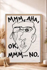 HOMEPACK Ahşap Çerçeveli Tablo Çerçeveli Poster Sanatsal Modern Duvar Dekoru BEK-8402