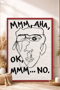 HOMEPACK Ahşap Çerçeveli Tablo Çerçeveli Poster Sanatsal Modern Duvar Dekoru BEK-8402
