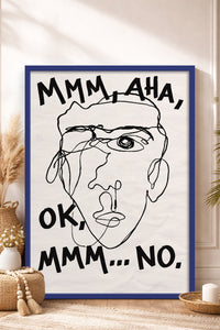 HOMEPACK Ahşap Çerçeveli Tablo Çerçeveli Poster Sanatsal Modern Duvar Dekoru BEK-8402