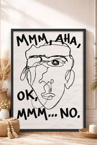 HOMEPACK Ahşap Çerçeveli Tablo Çerçeveli Poster Sanatsal Modern Duvar Dekoru BEK-8402