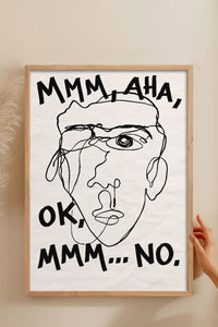 HOMEPACK Ahşap Çerçeveli Tablo Çerçeveli Poster Sanatsal Modern Duvar Dekoru BEK-8402