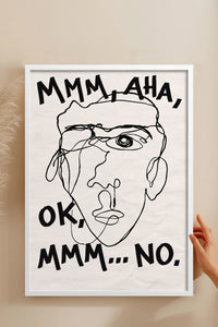 HOMEPACK Ahşap Çerçeveli Tablo Çerçeveli Poster Sanatsal Modern Duvar Dekoru BEK-8402