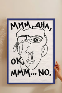 HOMEPACK Ahşap Çerçeveli Tablo Çerçeveli Poster Sanatsal Modern Duvar Dekoru BEK-8402