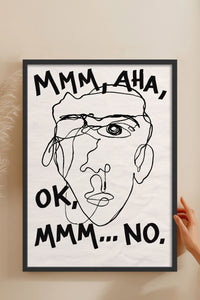 HOMEPACK Ahşap Çerçeveli Tablo Çerçeveli Poster Sanatsal Modern Duvar Dekoru BEK-8402