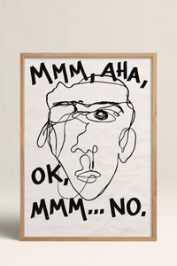 HOMEPACK Ahşap Çerçeveli Tablo Çerçeveli Poster Sanatsal Modern Duvar Dekoru BEK-8402