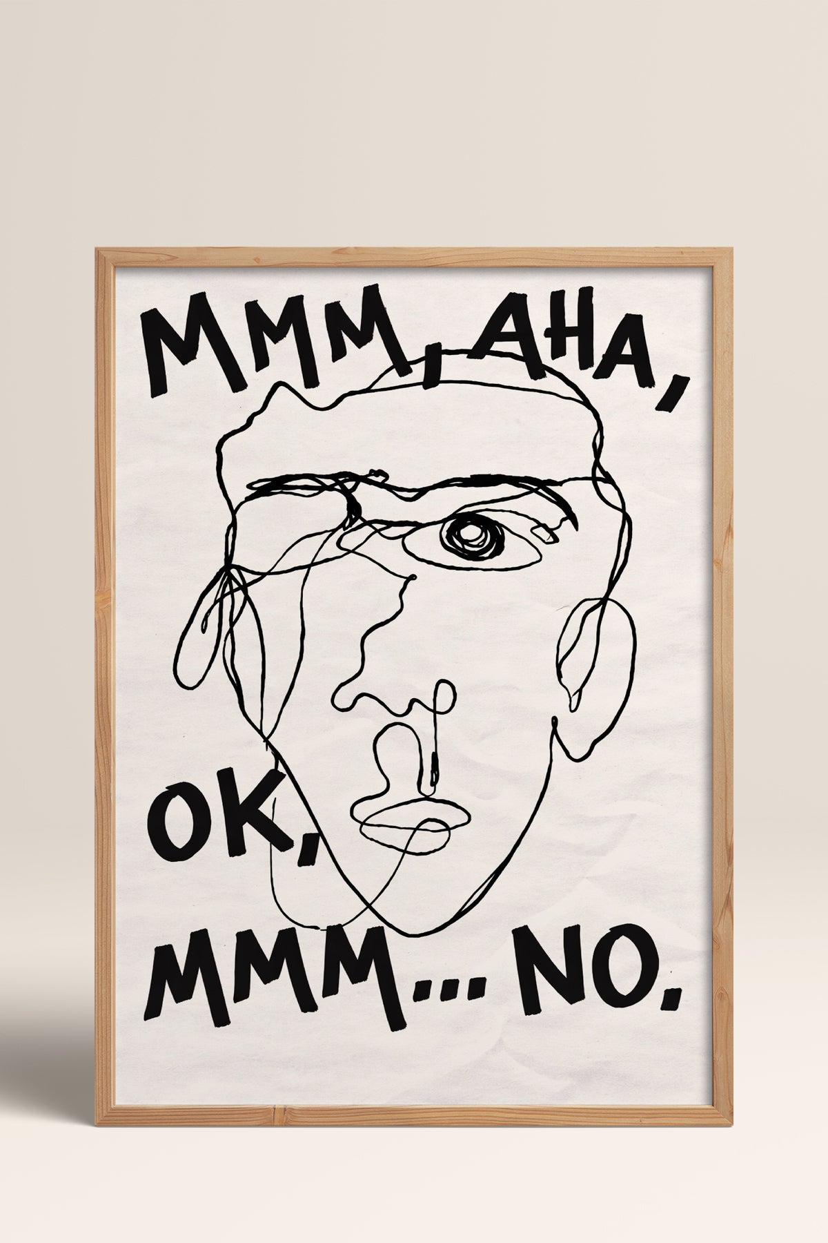 HOMEPACK Ahşap Çerçeveli Tablo Çerçeveli Poster Sanatsal Modern Duvar Dekoru BEK-8402
