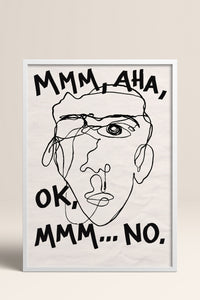 HOMEPACK Ahşap Çerçeveli Tablo Çerçeveli Poster Sanatsal Modern Duvar Dekoru BEK-8402