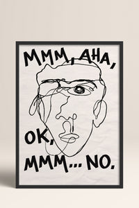 HOMEPACK Ahşap Çerçeveli Tablo Çerçeveli Poster Sanatsal Modern Duvar Dekoru BEK-8402