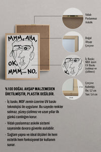 HOMEPACK Ahşap Çerçeveli Tablo Çerçeveli Poster Sanatsal Modern Duvar Dekoru BEK-8402