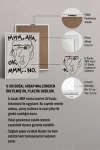 HOMEPACK Ahşap Çerçeveli Tablo Çerçeveli Poster Sanatsal Modern Duvar Dekoru BEK-8402