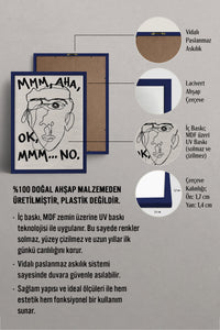 HOMEPACK Ahşap Çerçeveli Tablo Çerçeveli Poster Sanatsal Modern Duvar Dekoru BEK-8402