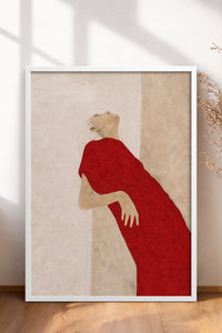 HOMEPACK Ahşap Çerçeveli Tablo Çerçeveli Poster Sanatsal Modern Duvar Dekoru BEK-8404