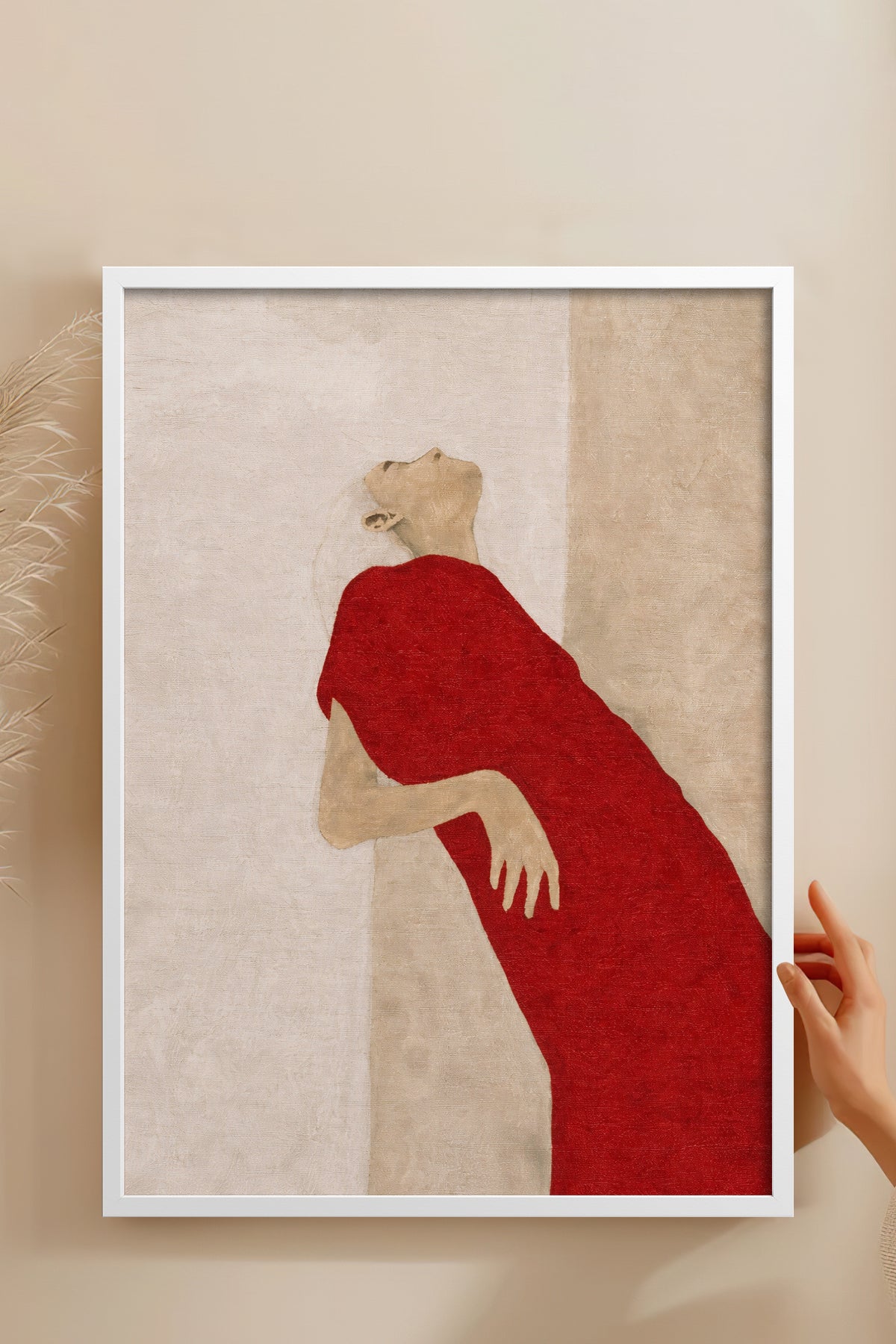 HOMEPACK Ahşap Çerçeveli Tablo Çerçeveli Poster Sanatsal Modern Duvar Dekoru BEK-8404